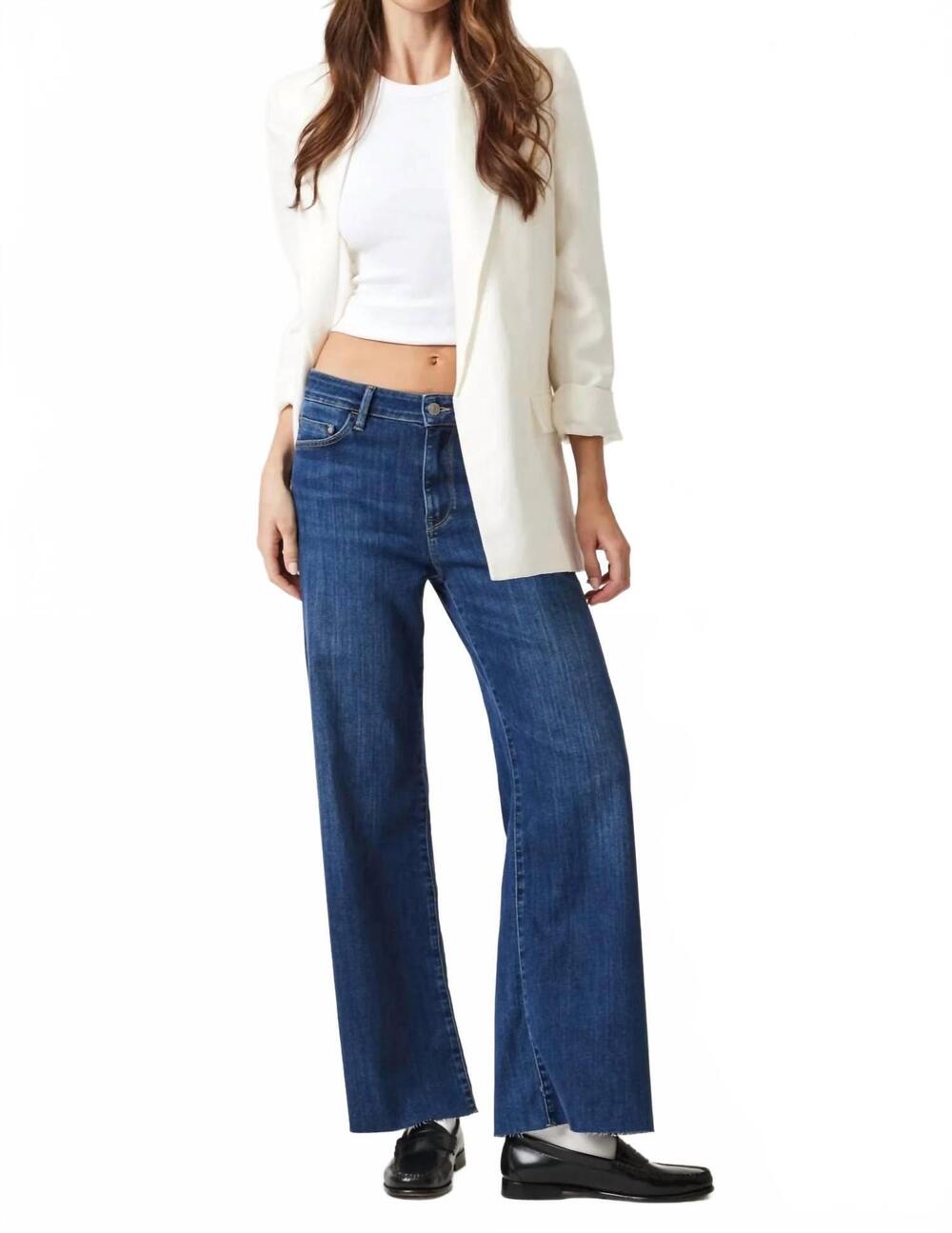 NEW MAVI paloma mid rise supersoft jeans in blue